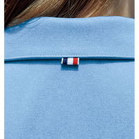 明石スクールユニフォームカンパニー ニットシャツ ピンク杢×ネイビー S UZL3204-9-S 1枚（直送品）