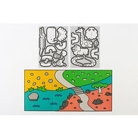 銀鳥産業 はじめてのダンボール工作キット どうぶつえん 305-141 1セット（5個）