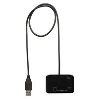 ナカバヤシ マイナンバー&microSDカードリーダー CRW-ICMSD77BK 1個（直送品）