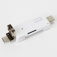 ナカバヤシ ＳＤカードリーダーホワイト CRW-TCMSD72W 1個（直送品）