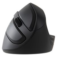 ナカバヤシ 無線静音5ボタンエルゴノミクスマウスブラック MUS-RKF179BK 1個（直送品）