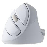 ナカバヤシ 無線静音5ボタンエルゴノミクスマウスホワイト MUS-RKF179W 1個（直送品）