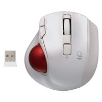 ナカバヤシ 小型無線静音5ボタントラックボールホワイト MUS-TRLF132W 1個（直送品）