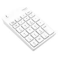 ナカバヤシ 無線静音テンキー／ホワイト TNK-SR227W 1個（直送品）