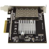 ネットワークカード PCIe x8 4ポート 10GbE 光 PEX10GSFP4I 1個 Startech.com