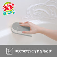 スリーエム(3M) スコッチブライト バスシャイン 抗菌スポンジ(研磨粒子なし) お風呂掃除 グレー BM-22KGY (1個入)