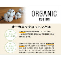 林 バスタオル オーガニックコットン 2枚セット アイボリー BL605613 1セット(2枚入)