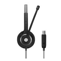 EPOS 両耳用ヘッドセット　ノイズキャンセリング機能マイク付き　SC 260 USB 1000517 1個（直送品）