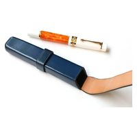 Il Bussetto イル・ブセット ペンケース 牛革 1本入れ用 ブルー 7815229 1個（直送品）
