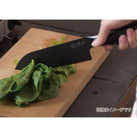 パール金属 包丁 三徳 オールステンレス ふっ素加工 165mm 食洗機対応 FN-150 シェフズスティーレ ブラック（直送品）