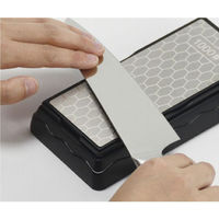 パール金属 包丁 砥石 ダイヤモンド カバー付 M 中砥石 #1000 荒砥石 #400 両面仕様 FN-504 4582681005049 1個