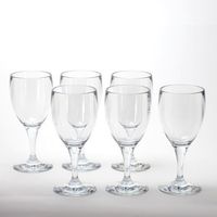 ホワイエ PVワイングラス6個セット φ8.5xH18.5 2300020 1セット（直送品）