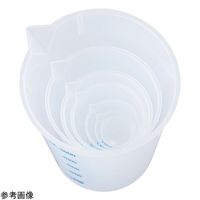 アズワン プラスチックビーカー(青目盛付き・PP製)250mL 11153 1個 4-4473-03（直送品）