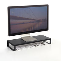 サンワサプライ 木製机上ラック(W600・ブラック) MR-LC312BK 1個（直送品）