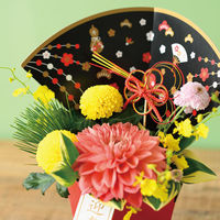 ヘッズ 水引フラワーピック-7/赤金(10本) MH-FP7 1セット(5パック×10本)（直送品）