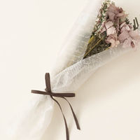 ヘッズ コットンブレンドリボン-3/ブラウン4mm(1巻) M-SNR3 1セット(10パック×1巻)（直送品）