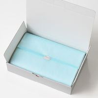 ヘッズ ラッピングカラーペーパー-ライトブルー(200枚) WP-LB 1セット(10パック×200枚)（直送品）