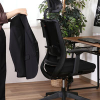 不二貿易 オフィスチェア ダービット ブラック 37914 1脚（直送品）