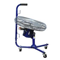 アクアシステム 無給油エアモーター式工場扇(フロア型) 4-4067-01 1個（直送品）