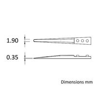 アズワン ESDセラミックピンセット 130×9mm 4-5160-01 1本（直送品）
