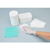 ナイスハンドきれいな手 つかいきりグローブ ニトリルゴム 10枚入 Mサイズ ホワイト 1袋 NHKTTNBR-10P（直送品）