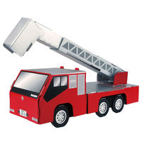 hacomo のりものシリーズ 消防車 ダンボール工作キット 4562201012320 1セット(6個)