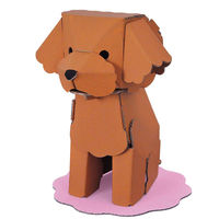 hacomo kids 動物シリーズ トイプードル ダンボール工作キット 4562201014249 1セット(10個)