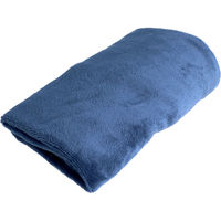 iiもの本舗 ふわふわマイクロファイバーひざ掛け 70×100cm ネイビー 4589596693828 1枚入×4セット（直送品）