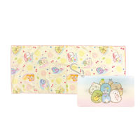 サンタン すみっコぐらし PVCケース付きクールマフラー タオル フルーツ SG-0613 1個入×4セット（直送品）