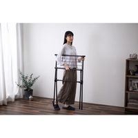 アイリスオーヤマ 簡単組立スタイル物干し ブラック STMX-700 1台