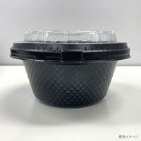 どんぶり容器　TNパイン17 黒本体　600枚(50枚×12) 0250617000525　シーピー化成（直送品）
