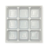 北原産業 弁当容器 中仕切80-80 白 300枚(50枚×6) CB-8170 1ケース(300枚入(50枚×6袋))（直送品）