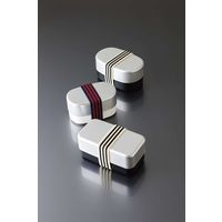 竹中 弁当箱 580ml 小判型 2段 アルミランチ 食洗機対応 電子レンジ対応 日本製 ブラック 274387 1個（直送品）