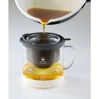 高木金属工業 オイルポット 耐熱ガラス製 油ろ過ポット 二重口 700ml ホワイト 289983 1個（直送品）