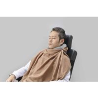 トレードワークス 低反発ピロー かるラクーン クッション 低反発 枕 飛行機 新幹線 軽量 杢グレー 319640 1個（直送品）