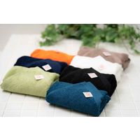 旭紡績 フェイスタオル 泉州 34×80cm いとやのタオル ペルーコットン 日本製 黒 327635 1個（直送品）