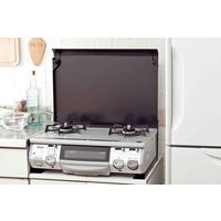 池永鉄工 ガスコンロカバー 60cm用 ブラック 鍋フタキャッチャー付き 334961 1個（直送品）