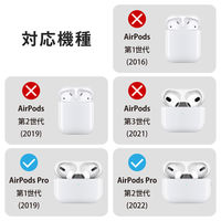 AirPods Pro 第2世代 第1世代 イヤホンカバー 3セット6個入 マットクリア AVA-AP4CCR エレコム 1パック