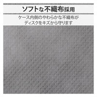 CD DVDケース セミハード ファスナー付 24枚入 ホワイト CCD-H24WH エレコム 1個