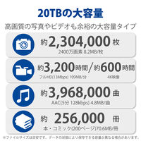 HDD 外付け 20TB d2 Professional STHA20000800 LaCie 1個（直送品）