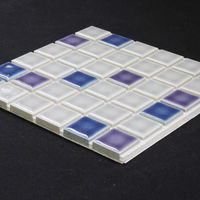 D.I.Yタイル ランドマークミックス ふしぎなシール LMM02-W 藤垣窯業 1セット（4枚入）（直送品）