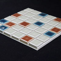 D.I.Yタイル ランドマークミックス ふしぎなシール LMM03-W 藤垣窯業 1セット（10枚入）（直送品）