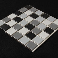 D.I.Yタイル パフュームラインベーシックミックス ふしぎなシール PF-114/25-W 藤垣窯業 1枚（直送品）