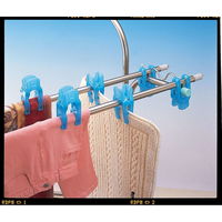 清水産業 洗濯ハンガー 竿止め サオトバーズ 4個組 洗濯ばさみ 265445 1個