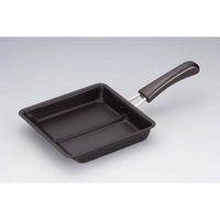 下村企販 フライパン 角型フライパン 仕切り付き ダブルパン 鉄製 IH対応 266661 1個（直送品）