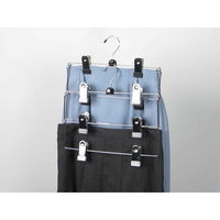 すべらないハンガー　アニマーレ　スカート用　3段　ブラック 272949 1個 サワフジ（直送品）