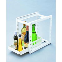 天馬 収納棚 ファビエ スライド式2段ラック 250浅深 組立式 273108 1個（直送品）