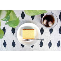 南海通商 キッチンタオル 綿 麻 リネン 北欧 リーフホワイト 273634 1個（取寄品）（直送品）