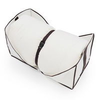 キューブ型 羽毛ふとん収納袋 シングル用 大きく開き 収納し易い スペース活用 SC-116 1個