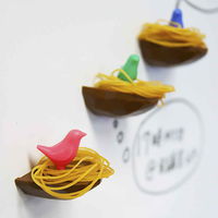 ビッテ 輪ゴム掛け トリノス 鳥の巣 輪ゴムホルダー マグネット ブルー 315431 1個（直送品）